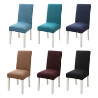 Elastic Stretch Stuhl hussen Sitz schutz Farb passende Esszimmers tühle im Jacquard-Stil Esszimmers tuhl Abnehmbar