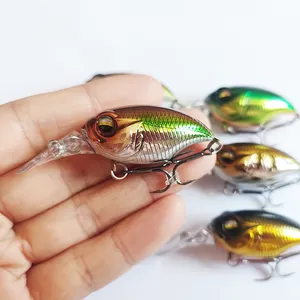 Sea Bass Fishing Lures CrankBait Crank Bait Tackle 60mm 5g Floating Artificial Hard Fishing Lure