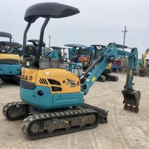 Mini-excavatrice sur chenilles de 3 tonnes d'occasion, peu utilisée, certifiée CE, avec moteur et pompe - Product Image 5