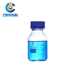 CORDIAL 25-2000ml Klare Glasreagenzflasche mit Blauem GL45 Gewindeverschluss für Laborlagerung - Product Image 4