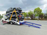 Camion porte-voitures à double pont avec moteur puissant