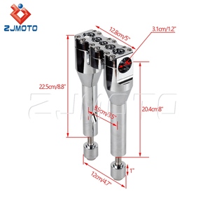 Motorrad 1-1/4 "Klemm halterung T-Bar Riser 8" 1 "Lenker Tall Riser für Harley Chopper Sportster FLSTF XL883 1200 Street <span class=keywords><strong>Bob</strong></span> - Product Image 6