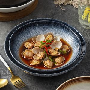 ชุดอาหารวินเทจ ชามผลไม้ญี่ปุ่น ชามติ่มซำ ลายเส้น ชามเซรามิกสำหรับก๋วยเตี๋ยวราเม็ง สำหรับร้านอาหาร - Product Image 4