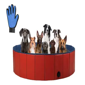 कस्टम मेड बंधनेवाला पालतू स्नान टब विरोधी पर्ची यूवी परीक्षण कुत्तों बिल्लियों के लिए महान प्लास्टिक पूल तैराकी को मंजूरी दी