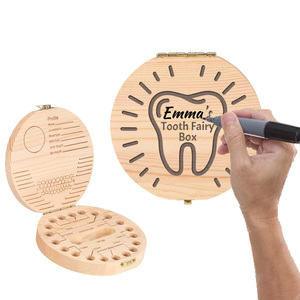 Boîte à <span class=keywords><strong>dents</strong></span> <span class=keywords><strong>de</strong></span> bébé en bois personnalisée PAFU - Product Image 6