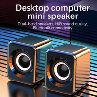 Altavoz para Computadora, Subwoofer de Escritorio para el Hogar, Altavoz Multimedia Activo con Cable USB, Altavoz Portátil con Sonido Potente