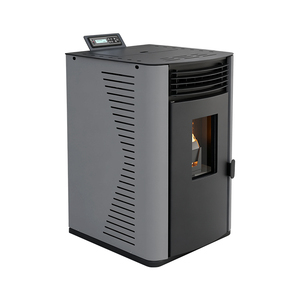 Poêle à <span class=keywords><strong>granulés</strong></span> autonome en acier PANSEE PK-60 6KW moderne à température contrôlée automatiquement avec fonction <span class=keywords><strong>de</strong></span> télécommande pour l'intérieur - Product Image 3