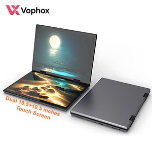 Mini Laptop OEM da 10,5 Pollici con Doppio Schermo Touch, Intel N95 360 °   <span class=keywords><strong>PC</strong></span> Portatile Flip Pocket con 16GB di <span class=keywords><strong>RAM</strong></span> e 1TB SSD - Product Image 1