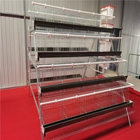 Cage à poules pondeuses de type A personnalisée OEM en acier galvanisé à chaud avec système de nettoyage automatique du fumier