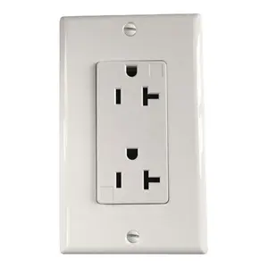 American standard decora outlet 20A, 125V duplex receptacle wall socket, UL Listed Electrical Outlet