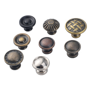 Antique Bronze Round Cabinet <b>Knob</b> <b>Copper</b> Traditional Style Drawer Handle For Furniture Door Hardware - Product Image 5