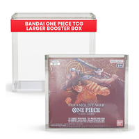 Présentoir en acrylique durable sur mesure avec 6 aimants puissants sur le couvercle pour Bandai One Piece TCG Large Booster Box