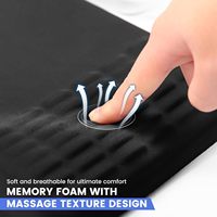 Tapis de souris ergonomique avec support de poignet en gel, base en silicone antidérapante, surface lisse confortable, tapis de bureau pour joueur de bureau
