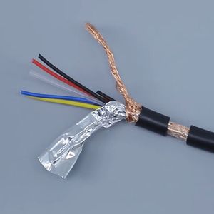 Câble ventilé 4 conducteurs 24AWG blindé avec barrière d'air longitudinale à rainures axiales pour système d'éclairage de tour et générateur éolien - Product Image 5