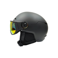 Casque de ski et de snowboard LS2 Custom Dual Sport en polyester et nylon unisexe, sécurité renforcée, sports d'hiver, confortable, respirant, avec lunettes