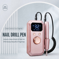 Lime à ongles électrique multifonction, vitesse réglable, têtes de ponçage, éliminateur de cuticules, polissage, perceuse à ongles portable