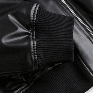 Chaquetas de cuero PU con estilo para mujer Nueva moda Ropa de calle personalizada Estilo de motocicleta Chaqueta con cremallera a prueba de viento - Product Image 2