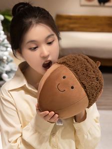 Acorn fındık aile peluş oyuncak sevimli çam kozalağı somun bebek özel yumuşak ayı tasarım yorgan yıkanmış örgü tekniği çocuklar için - Product Image 5