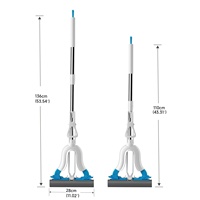 Realida Mini serpillière pliable avec prise en main confortable Vente en gros Super éponge serpillière PVA Éponge de nettoyage serpillière