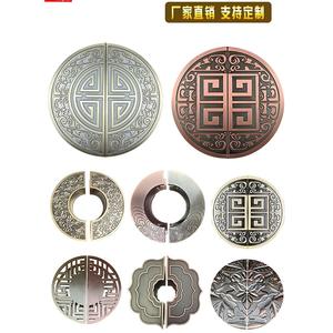 Manijas Talladas de Aluminio en Bronce Antiguo Xinglei, Estilo Chino Nuevo, Manijas Semicirculares para Puertas y Ventanas de Vidrio - Product Image 2