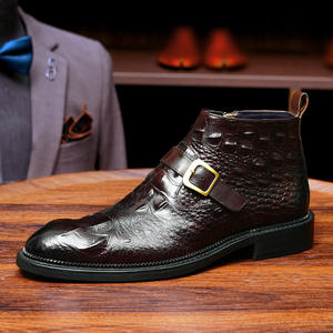 Chaussures en cuir pour hommes, style business casual, chaussures habillées élégantes, durables et antidérapantes, chaussures en cuir de luxe - Product Image 4