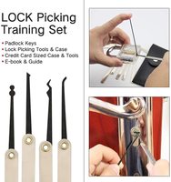 Kit de serrures transparentes pour la pratique et la sélection des outils de déverrouillage