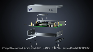 TABNTN01 Disponible en Stock, Caja de Computación Edge AI de 4GB Jetson TX2 NX - Product Image 2