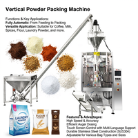 Équipement d'emballage automatique de poudre 1kg 5kg, machine verticale d'emballage de poudre de café avec remplisseur à vis sans fin
