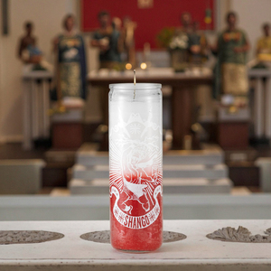 Orisha personalizado 7 días de oración de vidrio espiritual velas votivas para el hogar Iglesia actividades religiosas reencendido para Bougie Catholique - Product Image 5