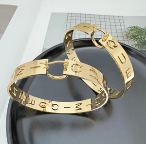 Серьги-кольца из нержавеющей стали, 18 К - Product Image 5