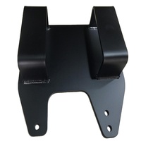 Soporte de Montaje Ajustable de Chapa Metálica con Recubrimiento de Polvo Negro, Estructura de Soporte de Acero y Aluminio Perforado para Equipos