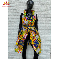 Gilet sans manches pour femmes, tenue africaine, nouveau style, vêtements d'extérieur, ankara, veste, cardigan, imprimé, automne, tendance 2020