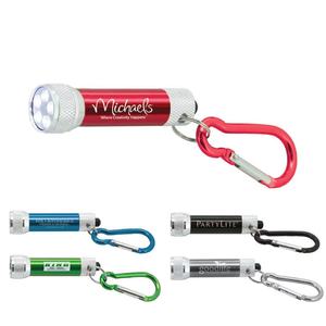 Custom Wholesale Aluminum Mini 5 LED Flashlight Key Chains Hand Held Torch with Engrave Logo