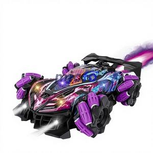 รถบังคับวิทยุแบบดริฟท์ 2.4GHz ควบคุมด้วยรีโมทแบบนาฬิกาข้อมือ พร้อมไฟ แสงสีเสียงเพลง และสาย USB รวมถึงระบบควบคุมด้วยท่าทาง - Product Image 1