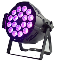 Projecteur LED Par WANRAY RGBWAUV 6-en-1, équipement DJ, lumière noire à détection sonore pour soirées disco