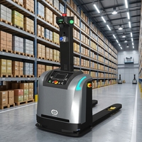 Chariot élévateur AGV pour entrepôt de 1500 kg, manutention de matériaux, allée étroite, chariot à palettes laser SLAM CBD16