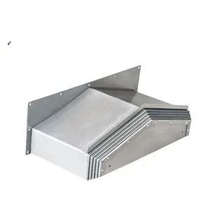 Customized CNC machine tool accessories stelescopic steel bellows cover for mechanical engineering