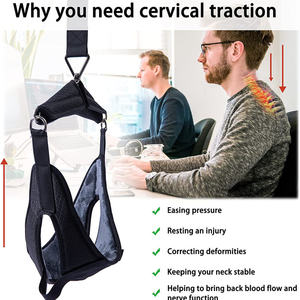 Dispositivo de tracción <span class=keywords><strong>cervical</strong></span> portátil Uso en el hogar Alivio del dolor de cuello Camilla Hamaca - Product Image 3