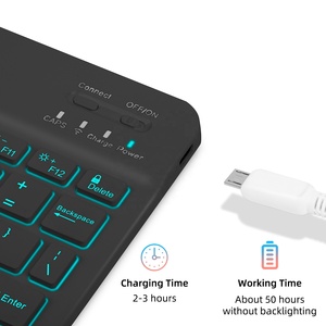 <span class=keywords><strong>Teclado</strong></span> desmontable magnético retroiluminado inalámbrico, Funda de cuero para tableta para Samsung Galaxy <span class=keywords><strong>Tab</strong></span> <span class=keywords><strong>S8</strong></span> 11,0, funda para <span class=keywords><strong>teclado</strong></span> de SM-X706 de - Product Image 6