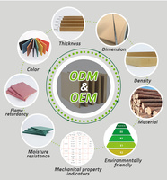 Vente en gros de panneaux MDF imperméables de 22 mm et 25 mm, panneaux MDF, panneaux de fibres à densité moyenne pour revêtements de sol, comptoirs de cuisine et meubles
