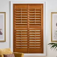 Volets en bois véritable pour fenêtres, prix d'usine en gros, volets intérieurs pare-soleil en bois de Paulownia et tilleul pour projets