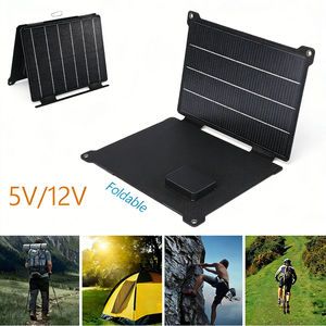 แผงโซลาร์เซลล์แบบโมโนคริสตัลไลน์ประสิทธิภาพสูง 20 วัตต์ สีดำ พกพาสะดวก ยี่ห้อ Alecter Solar สำหรับการชาร์จที่เชื่อถือได้ ใช้ได้ในกรณีฉุกเฉิน แคมป์ปิ้ง และกิจกรรมกลางแจ้ง - Product Image 6