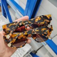Lunettes de soleil pour femmes en acétate polarisé avec protection UV de qualité supérieure, tendance, durables, élégantes, légères, monture intégrale, verre à motif uni