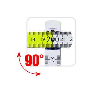 Metrica-23090 2เมตร-แบบ Boxwood, กึ่งยักษ์-ความหนา3มม-หมุดที่ซ่อนอยู่-8001066230907พับเมตร - Product Image 2