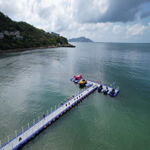 HDPE <strong>Plastic</strong> Modular Floating Pontoon Boat Parking Dock <strong>T</strong> Y Shape with Aluminum Gangway Rotational <strong>Molding</strong> Model - Product Image 5