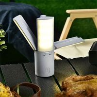 WOSEN LED DC Outdoor Faltbare Tragbare Zeltlampe Wiederaufladbare Camping Augenschonende Heim- und Arbeits-Schreibtischlampe Handtaschenlampe IP55 6000K