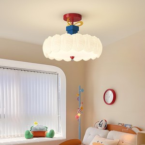 French Vintage Cream <b>Ceiling</b> <b>Light</b> Led Warm <b>Light</b> Retro Feather Style Master Bedroom <b>Light</b> - Product Image 2