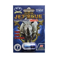 Jet Black Original Male Enhancer 4 Pilules par Full Power Paper Packaging Card