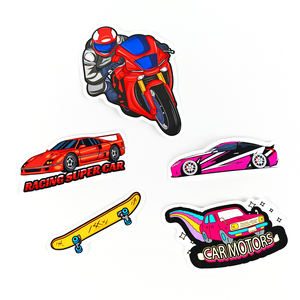 ロゴステッカー防水ホログラムヘルメットラベルビニール装飾再利用可能PVCレトロ屋外オートバイ - Product Image 3