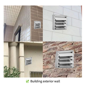 Offre Spéciale en acier inoxydable mur évent carré sèche-<span class=keywords><strong>linge</strong></span> extracteur ventilateur sortie carré persienne ventilateur d'extraction - Product Image 5